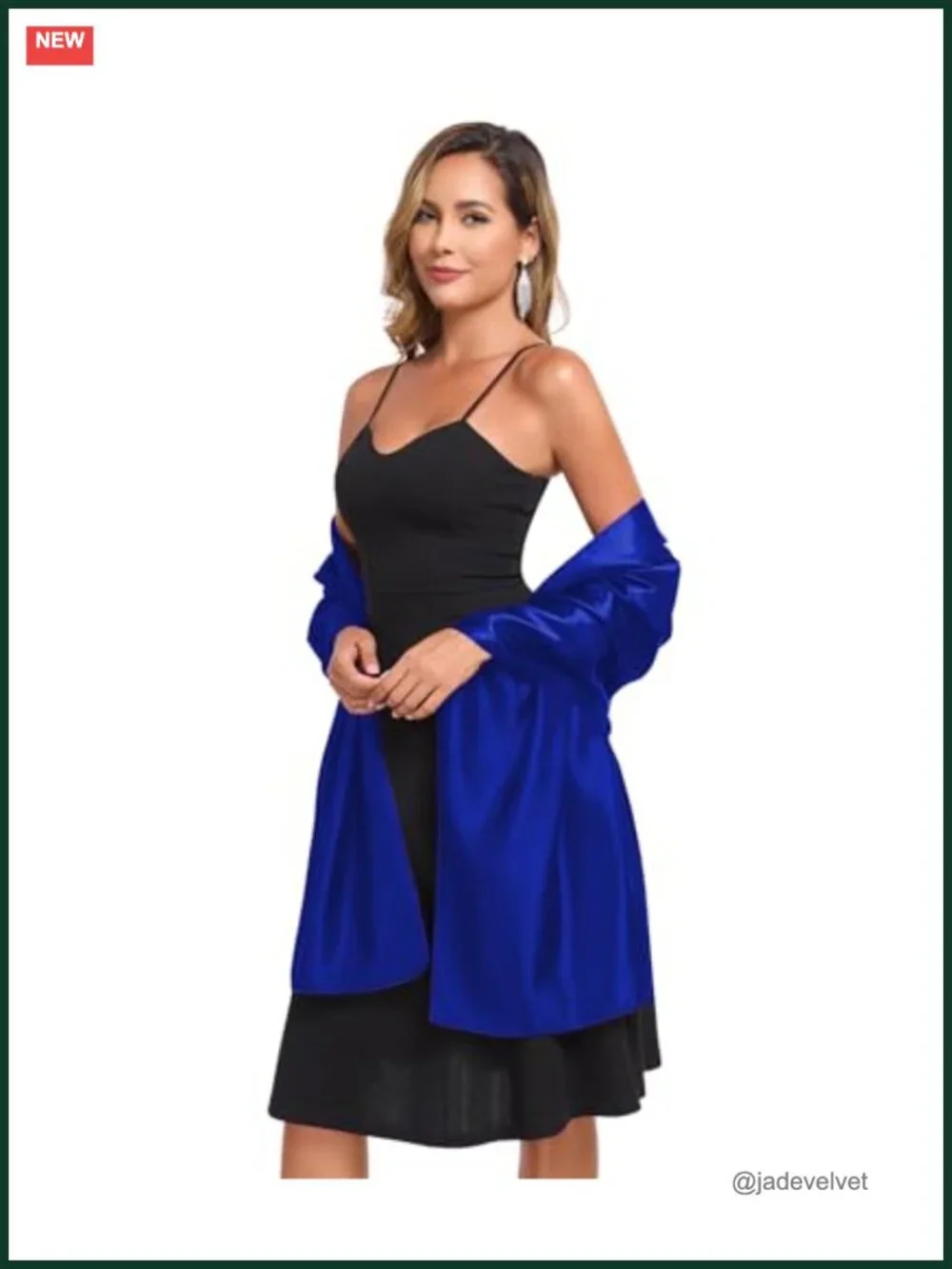 Silky Satin Shawl Wrap for Women Wedding Guest Lightweight Scarf Elegant